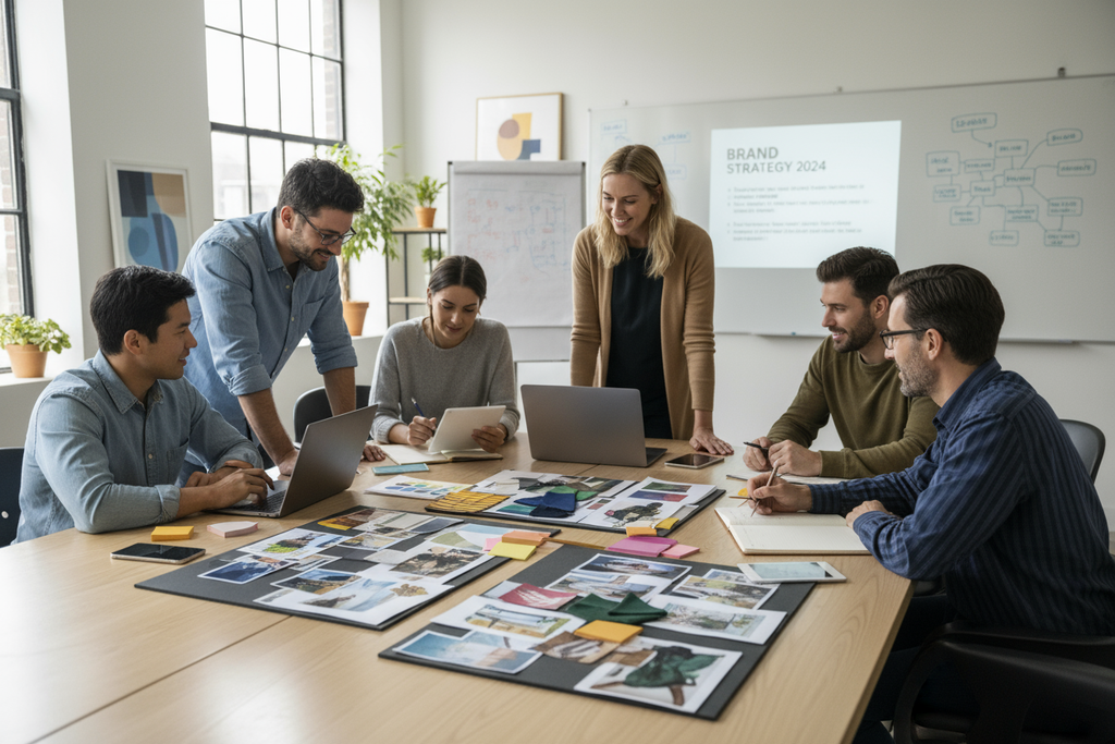 Hazme una fotografía de stock de "Brand content"